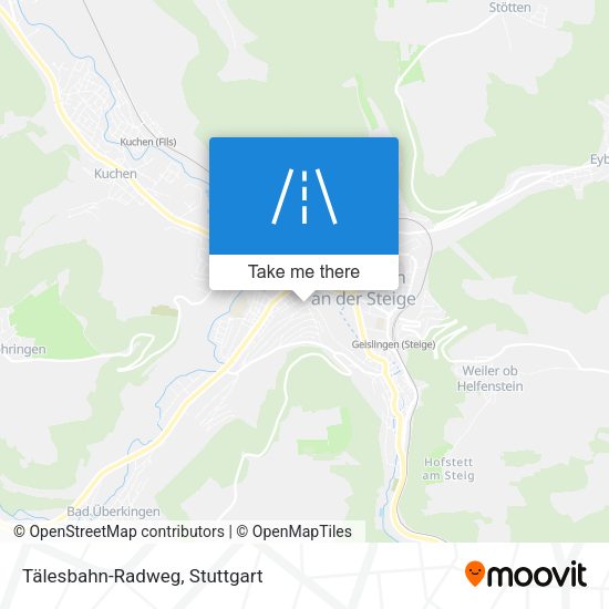 Tälesbahn-Radweg map