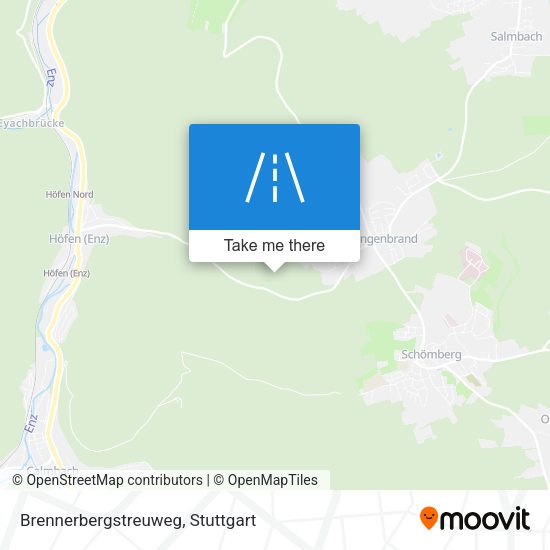 Brennerbergstreuweg map