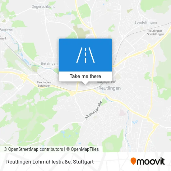 Карта Reutlingen Lohmühlestraße