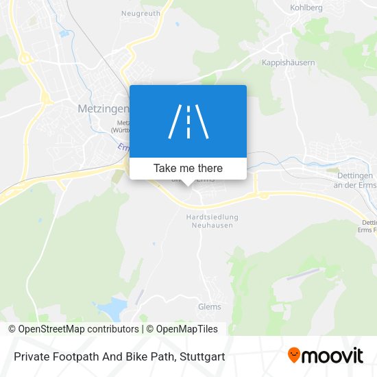 Private Footpath And Bike Path map