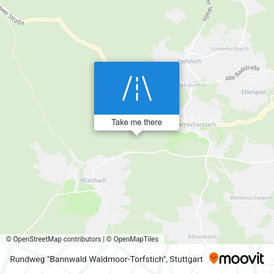 Rundweg "Bannwald Waldmoor-Torfstich" map