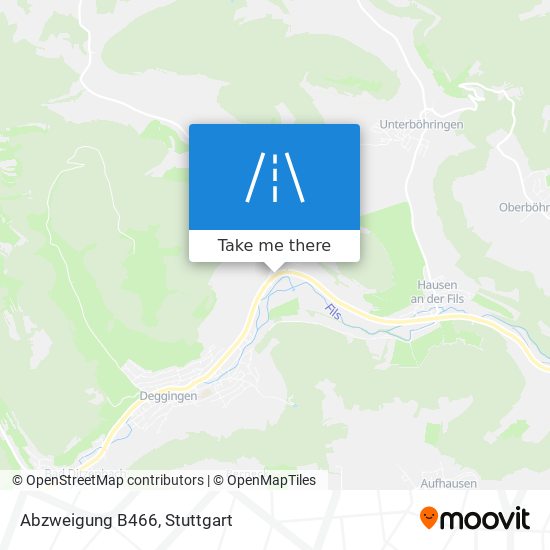 Карта Abzweigung B466