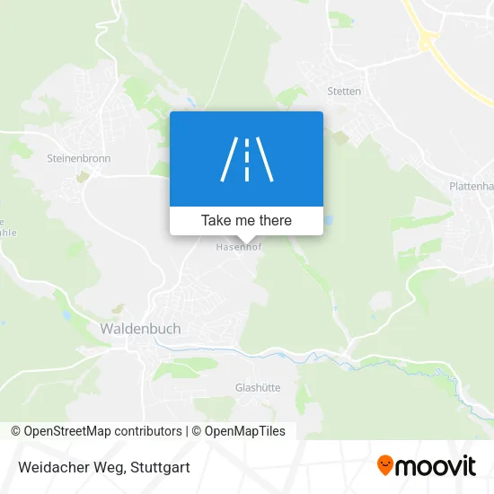 Weidacher Weg map