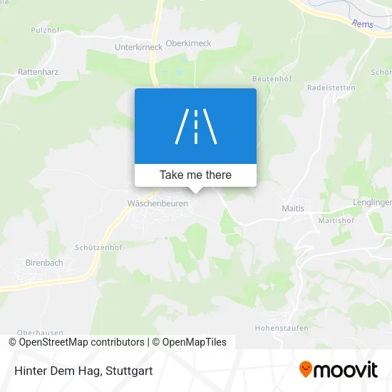 Карта Hinter Dem Hag