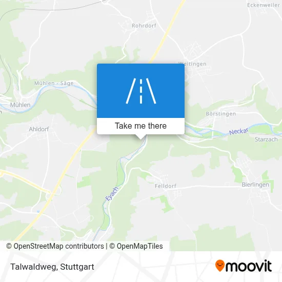 Talwaldweg map