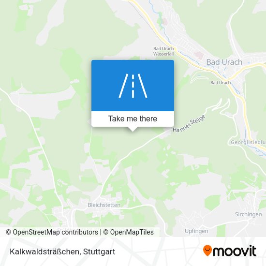 Kalkwaldsträßchen map
