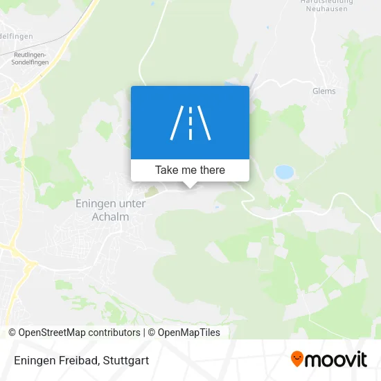 Карта Eningen Freibad