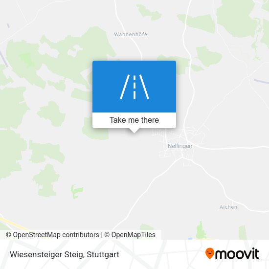 Wiesensteiger Steig map