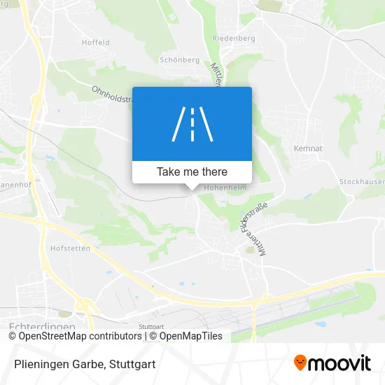 Карта Plieningen Garbe