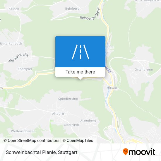 Schweinbachtal Planie map