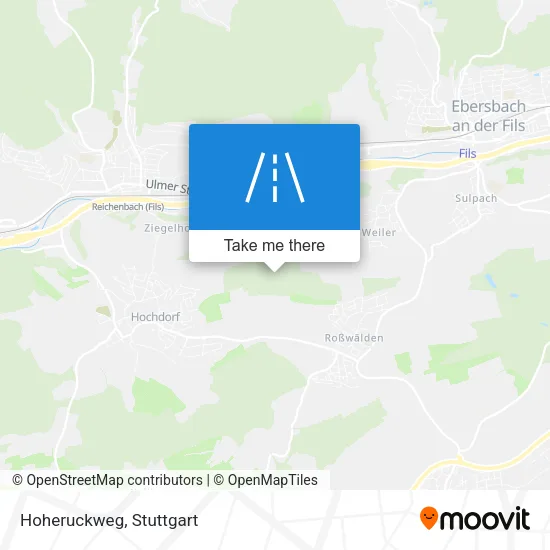 Карта Hoheruckweg