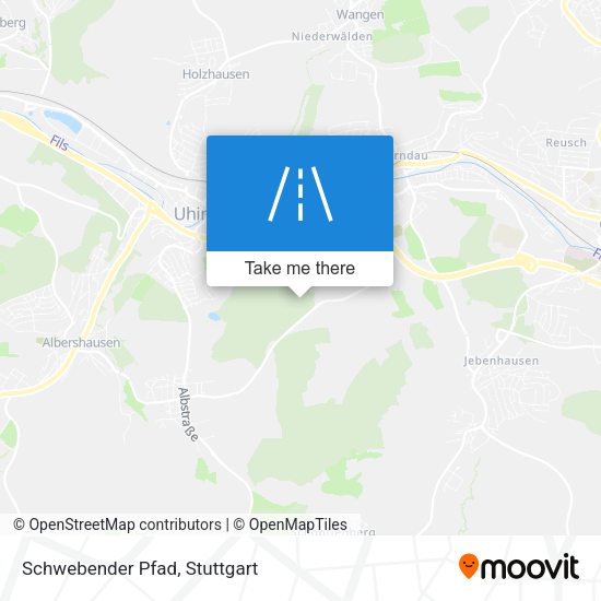 Schwebender Pfad map