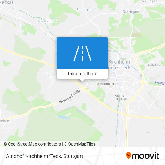 Autohof Kirchheim/Teck map
