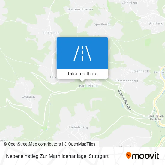 Карта Nebeneinstieg Zur Mathildenanlage