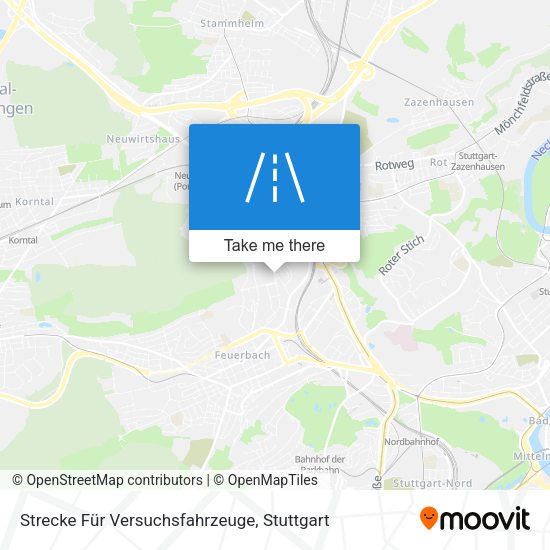 Strecke Für Versuchsfahrzeuge map