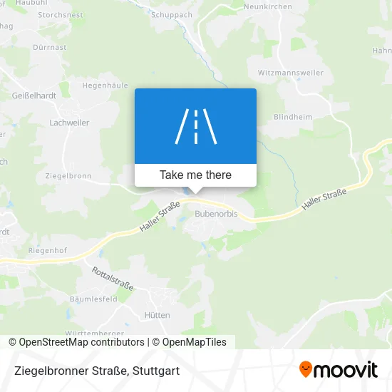 Карта Ziegelbronner Straße