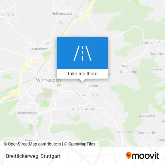 Карта Breitäckerweg