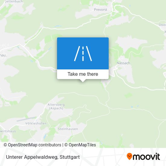 Unterer Appelwaldweg map