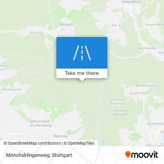 Mönchsklingenweg map