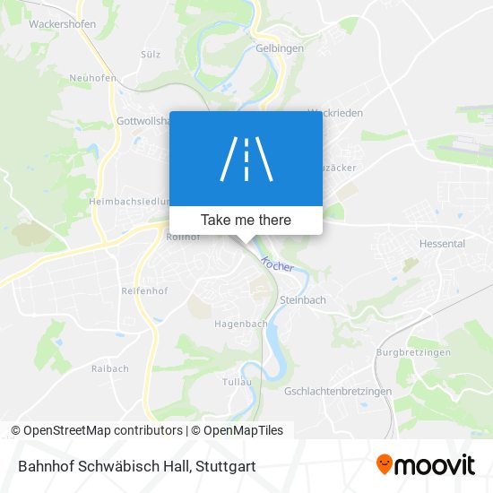 Bahnhof Schwäbisch Hall map