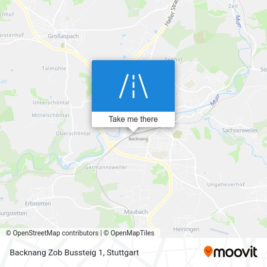 Backnang Zob Bussteig 1 map