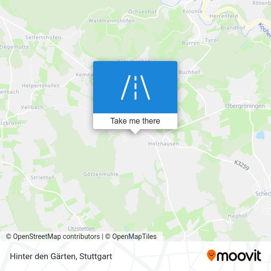 Hinter den Gärten map