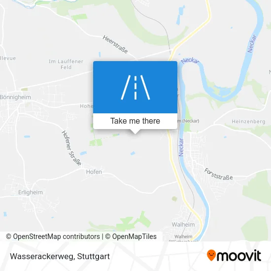 Карта Wasserackerweg