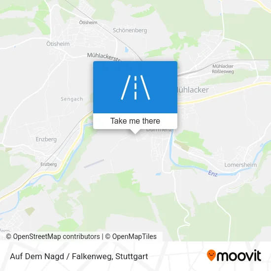 Карта Auf Dem Nagd / Falkenweg