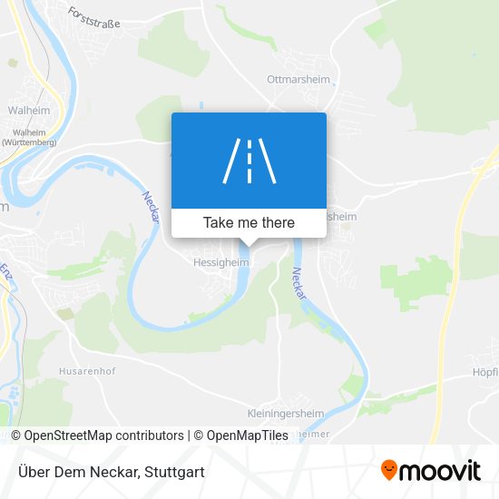 Карта Über Dem Neckar