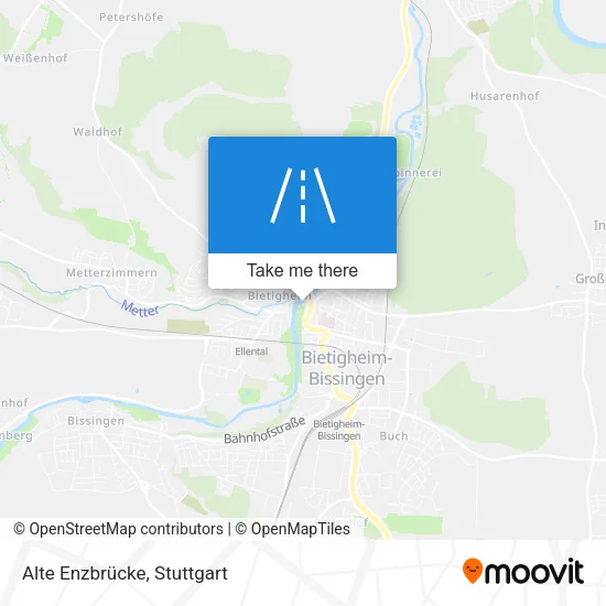 Карта Alte Enzbrücke