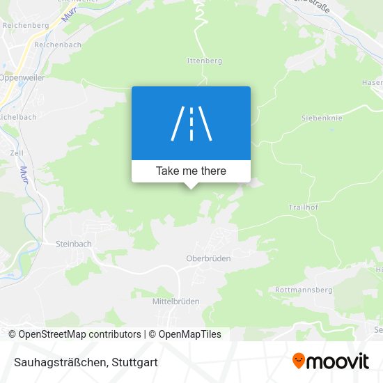 Sauhagsträßchen map