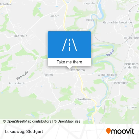 Lukasweg map