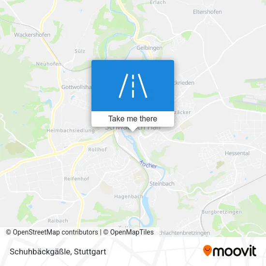 Карта Schuhbäckgäßle
