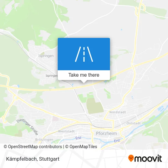 Карта Kämpfelbach