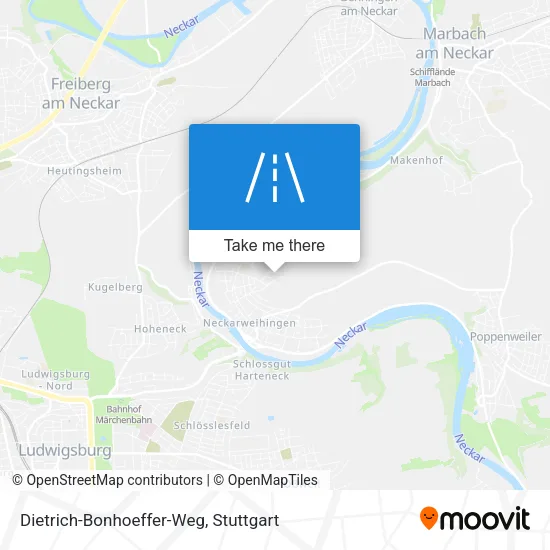 Карта Dietrich-Bonhoeffer-Weg