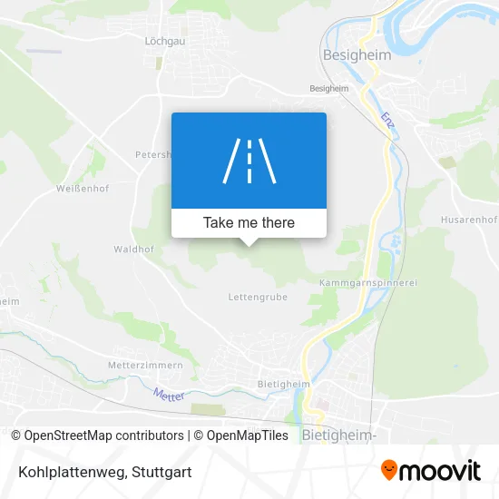 Карта Kohlplattenweg