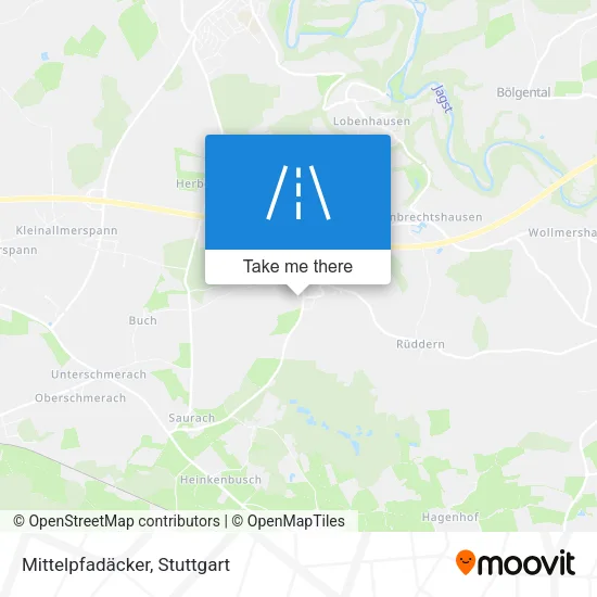 Карта Mittelpfadäcker
