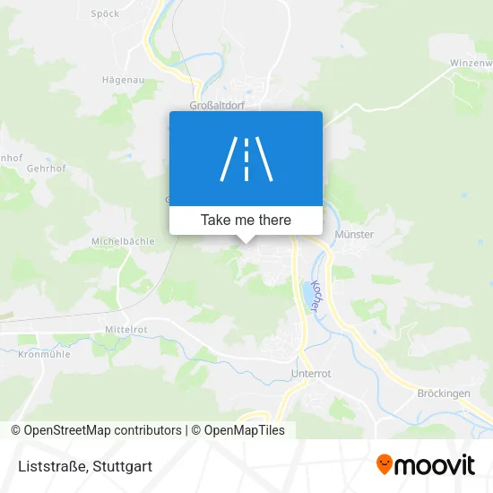 Карта Liststraße