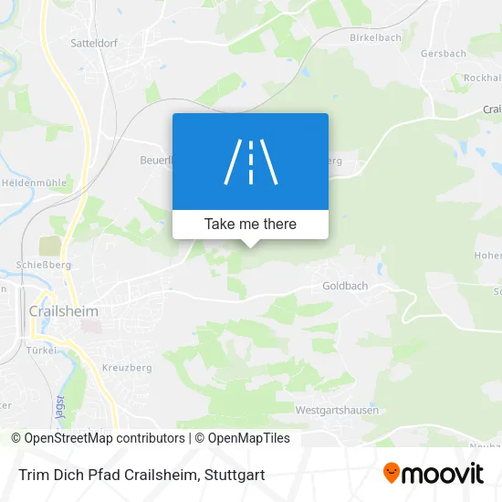Карта Trim Dich Pfad Crailsheim