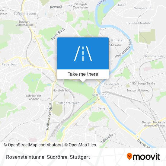 Rosensteintunnel Südröhre map