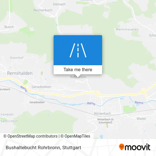Bushaltebucht Rohrbronn map