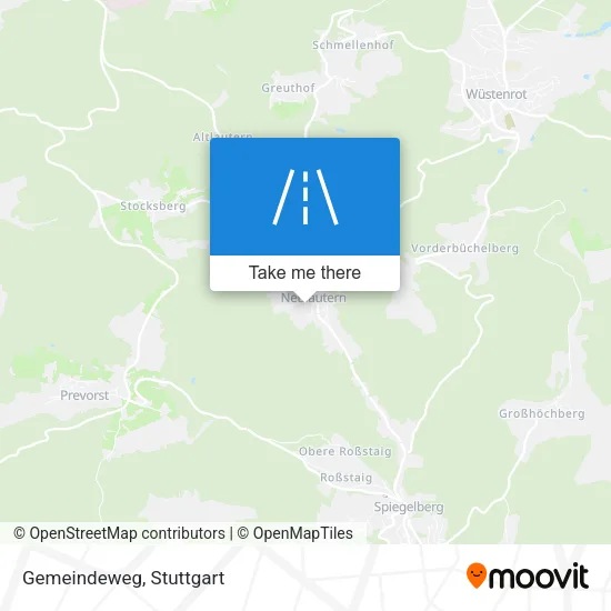 Карта Gemeindeweg