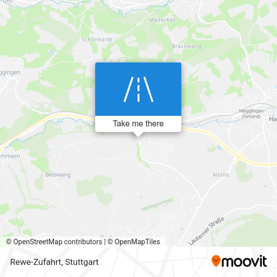 Карта Rewe-Zufahrt