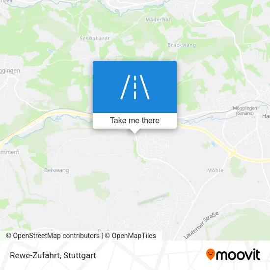 Карта Rewe-Zufahrt