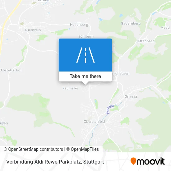 Карта Verbindung Aldi Rewe Parkplatz