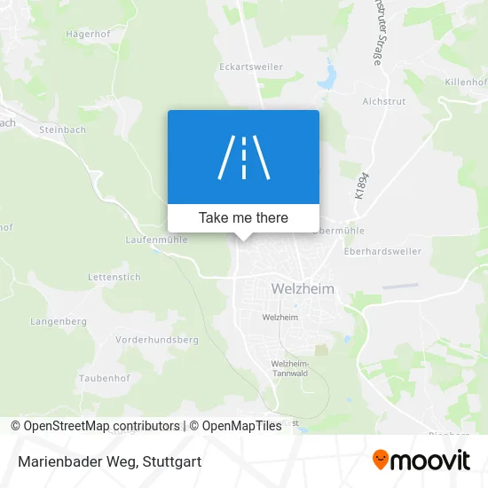 Карта Marienbader Weg