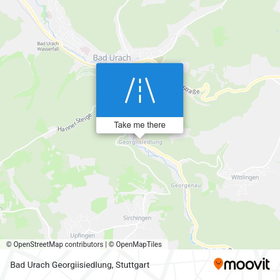 Карта Bad Urach Georgiisiedlung