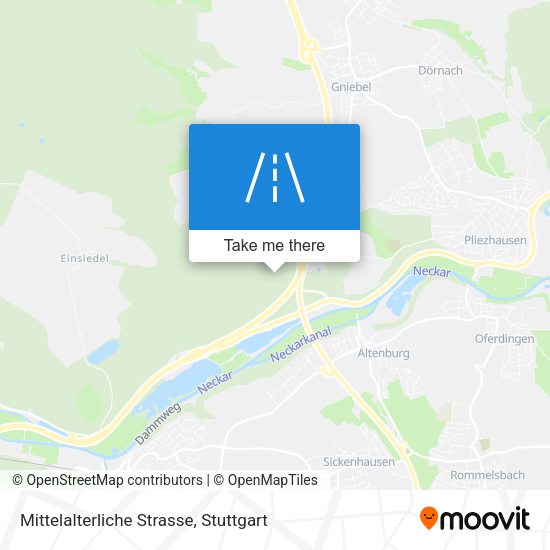 Mittelalterliche Strasse map