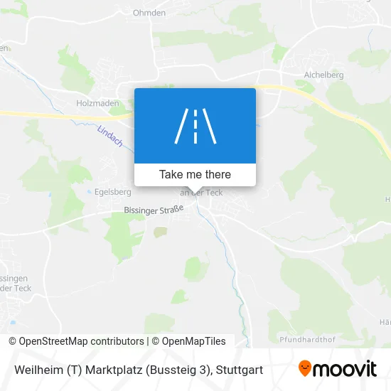 Карта Weilheim (T) Marktplatz (Bussteig 3)