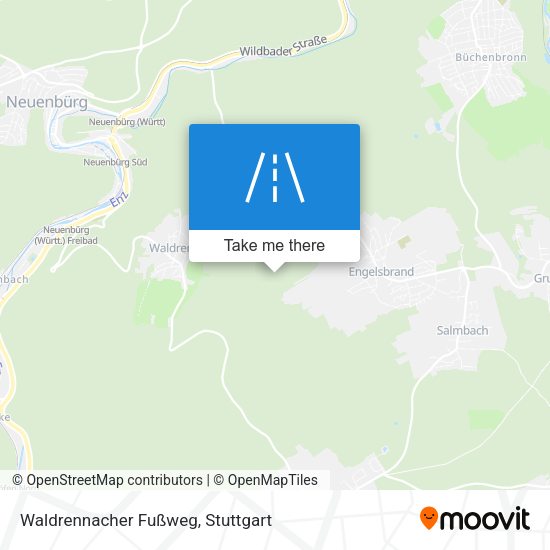 Waldrennacher Fußweg map